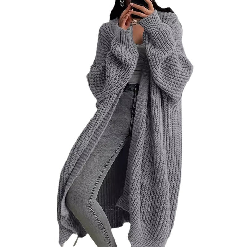 Women’s Long Lazy Cardigan Knitted Jacket