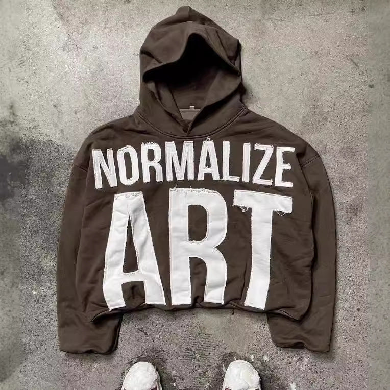 Women’s Normalize Art Cropped Hoodie