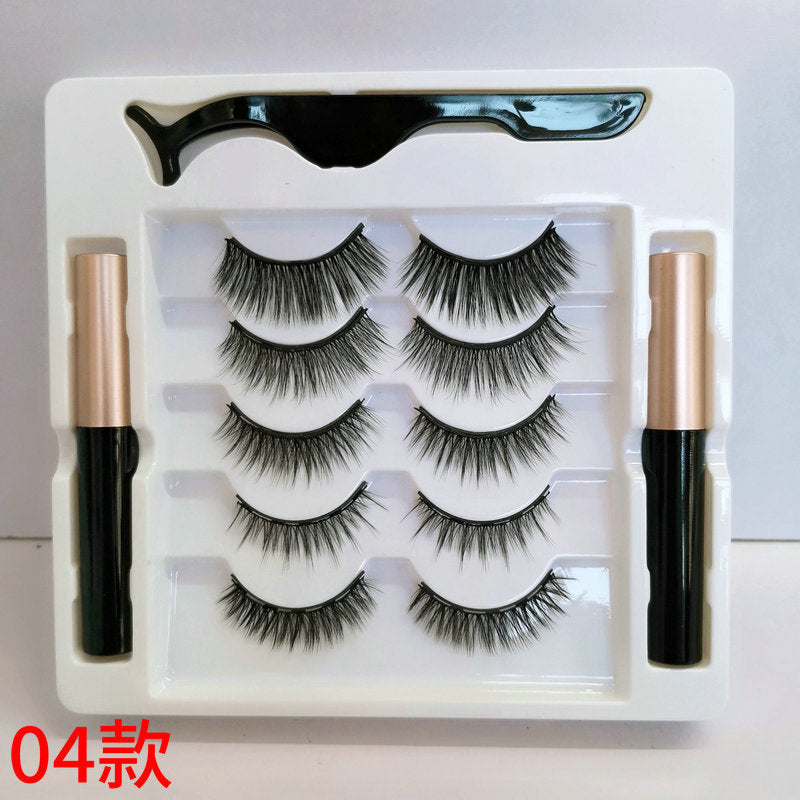 3D Five Pairs Mixed Non-adhesive False Lashes