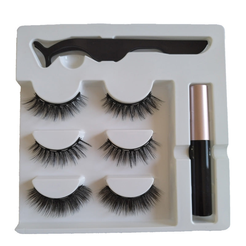 3D Five Pairs Mixed Non-adhesive False Lashes