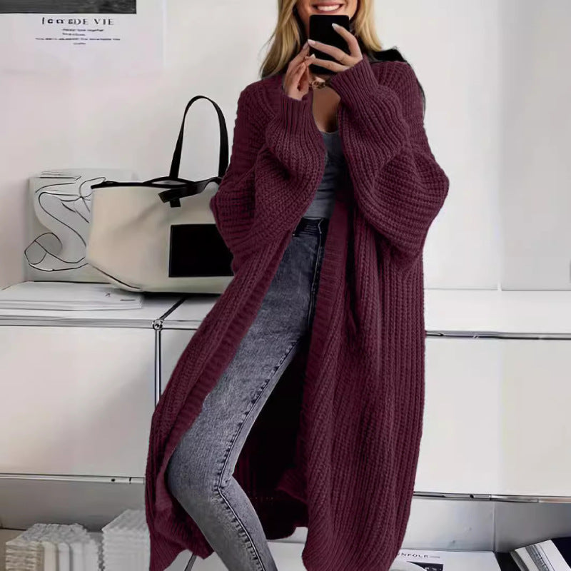 Women’s Long Lazy Cardigan Knitted Jacket