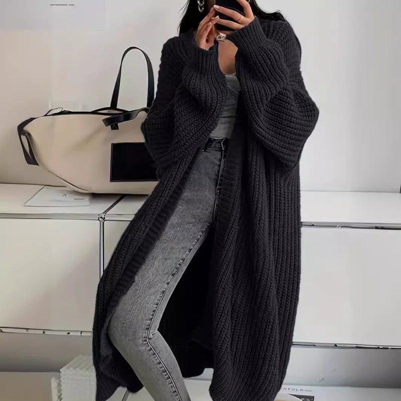 Women’s Long Lazy Cardigan Knitted Jacket