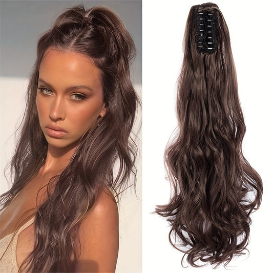 Women’s Long Curly Hair Clip On Ponytail Hair Extensions