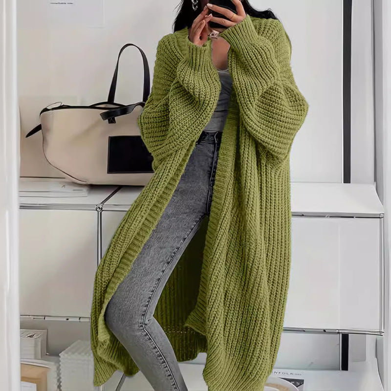 Women’s Long Lazy Cardigan Knitted Jacket